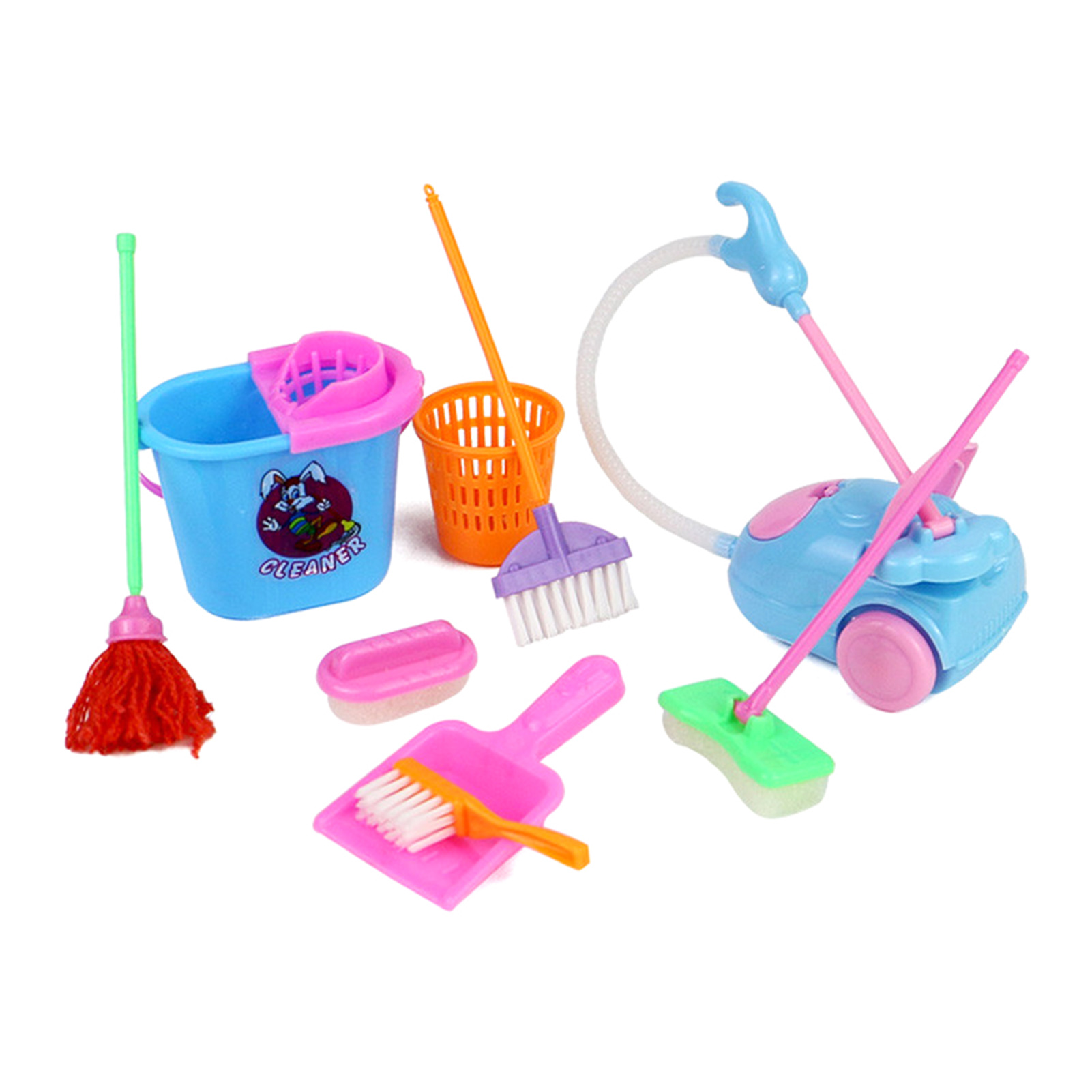 Kids Outdoor Broom - ชุดของเล่นทำความสะอาดบ้าน ไม้กวาดของเล่น สีสันสดใส ไม่มีกลิ่น ช่วยให้เด็กๆ เรียนรู้เกี่ยวกับอุปกรณ์ทำความสะอาด