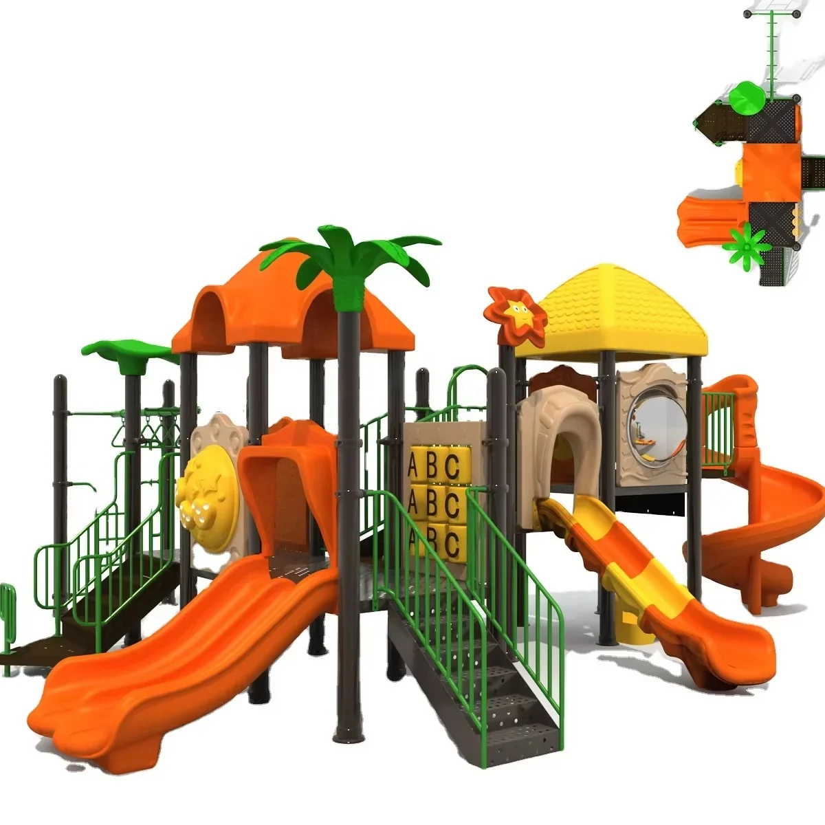 Kids Outdoor Area - สนามเด็กเล่นในร่มและกลางแจ้งปี 2026 พร้อมสไลเดอร์พลาสติกแบบผสมผสาน อุปกรณ์สวนสนุกส่งตรงจากโรงงาน