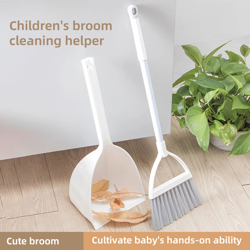 Kids Outdoor Broom - ชุดไม้กวาดและที่โกยผงสำหรับบ้าน ห้องครัว ห้องเด็ก ทำความสะอาดบ้าน งานฝีมือ สวยงาม