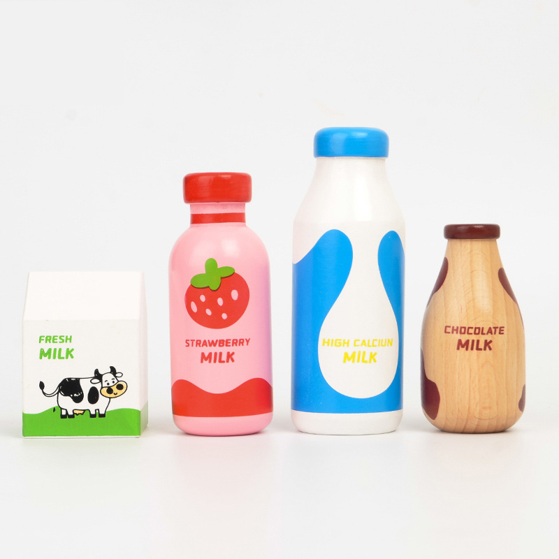 เด็กแกล้งเล่นไม้นมเครื่องดื่มช - Kids Outdoor Kitchen Accessories บทวิจารณ์และราคา