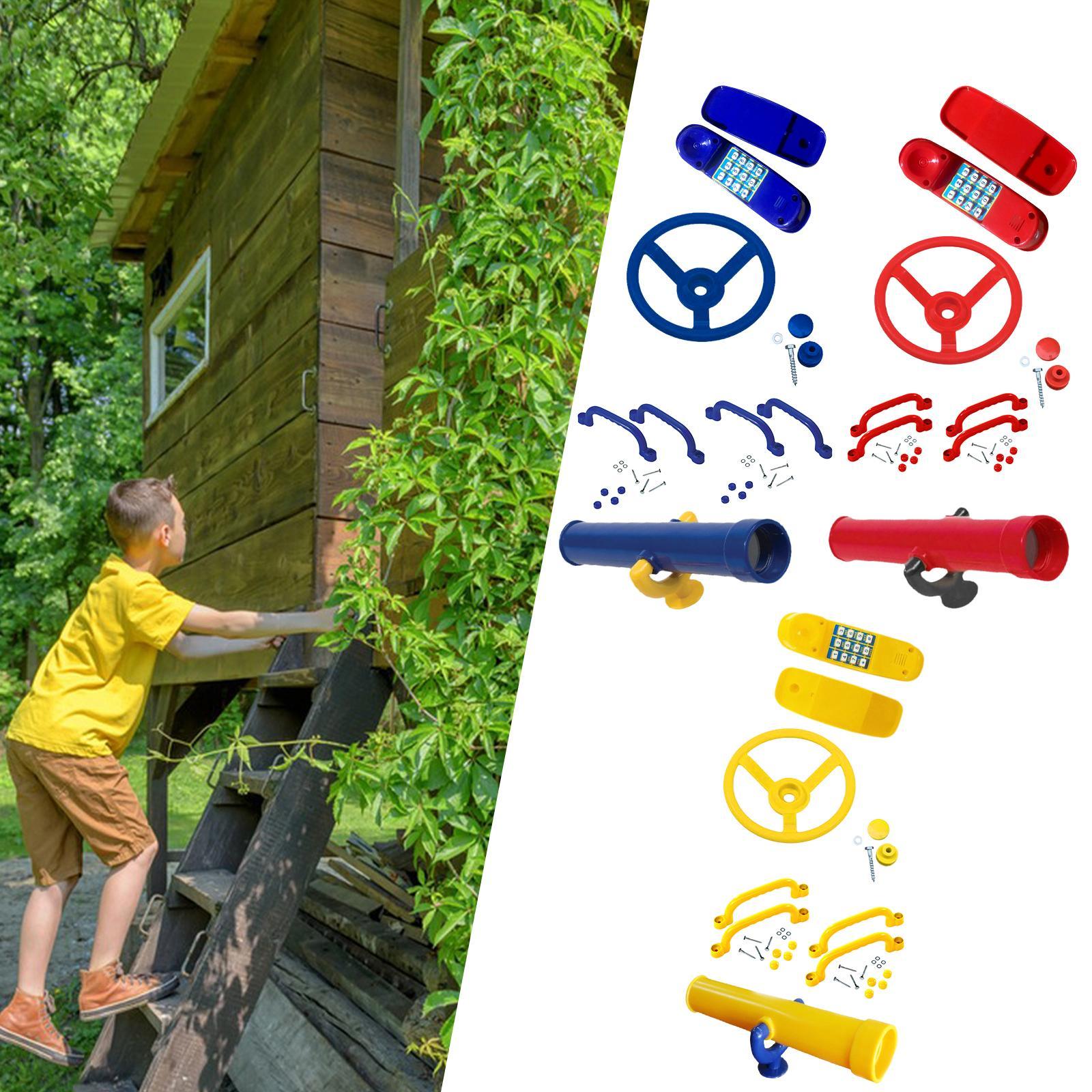 พวงมาลัยของเล่นสนามเด็กเล่นสํา - Kids Outdoor Climbing Frame บทวิจารณ์และราคา