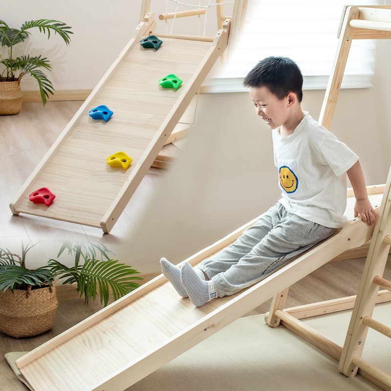 ชุดเครื่องเล่นสนามเด็กเล่นกลาง - Kids Outdoor Climbing Frame บทวิจารณ์และราคา