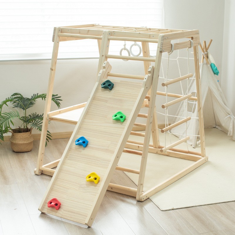 ชุดเครื่องเล่นสนามเด็กเล่นกลาง - Kids Outdoor Climbing Frame บทวิจารณ์และราคา
