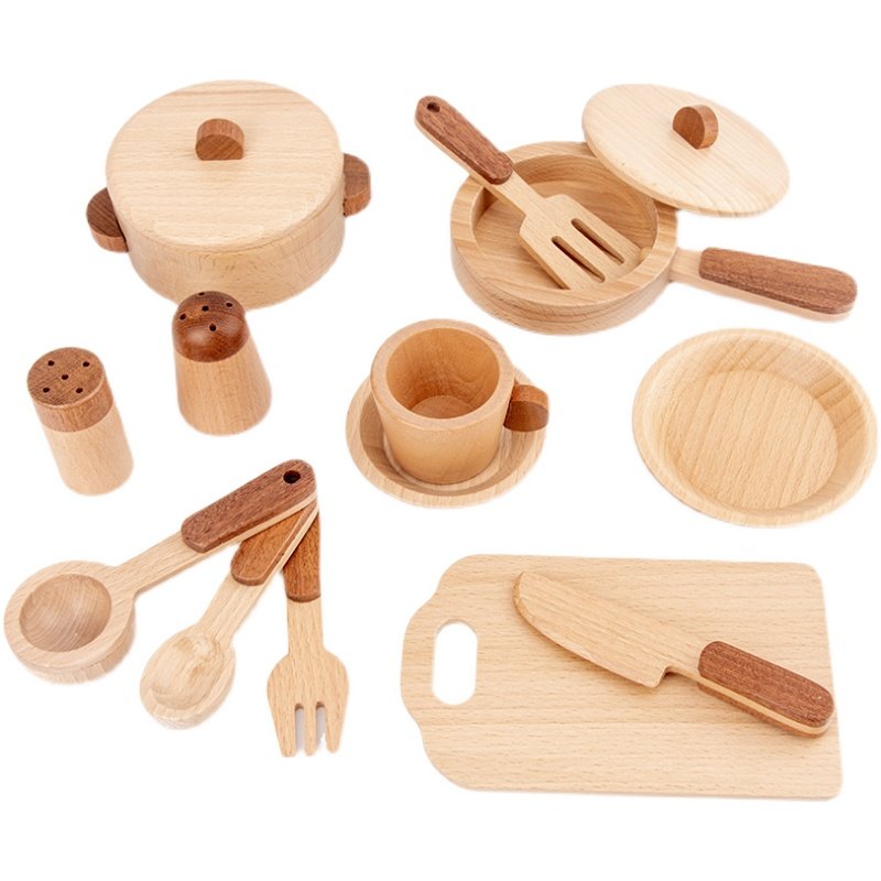 ชุดครัวไม้บีชสำหรับเด็กของเล่น - Kids Outdoor Kitchen Accessories บทวิจารณ์และราคา