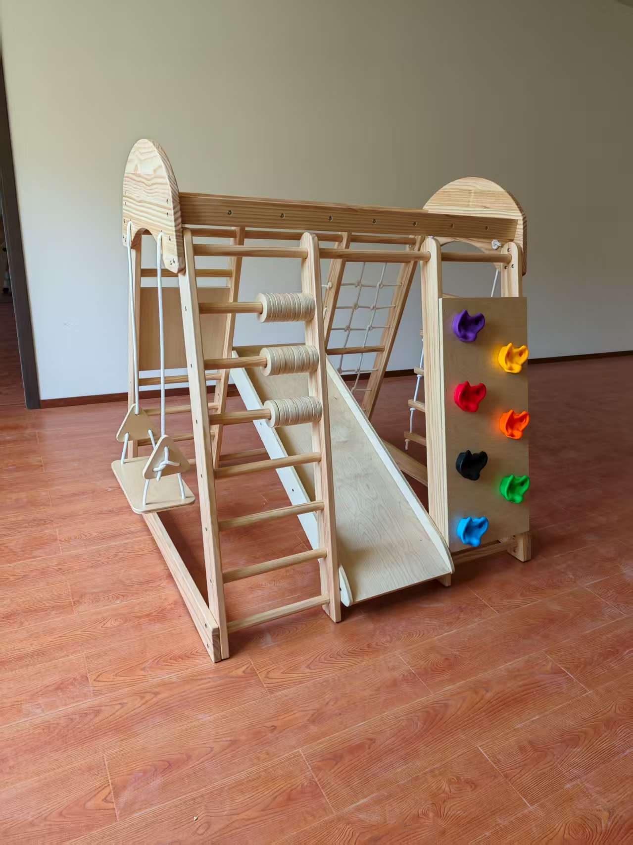 โครงไม้ปีนป่ายสำหรับเด็ก พร้อม - Kids Outdoor Climbing Frame บทวิจารณ์และราคา
