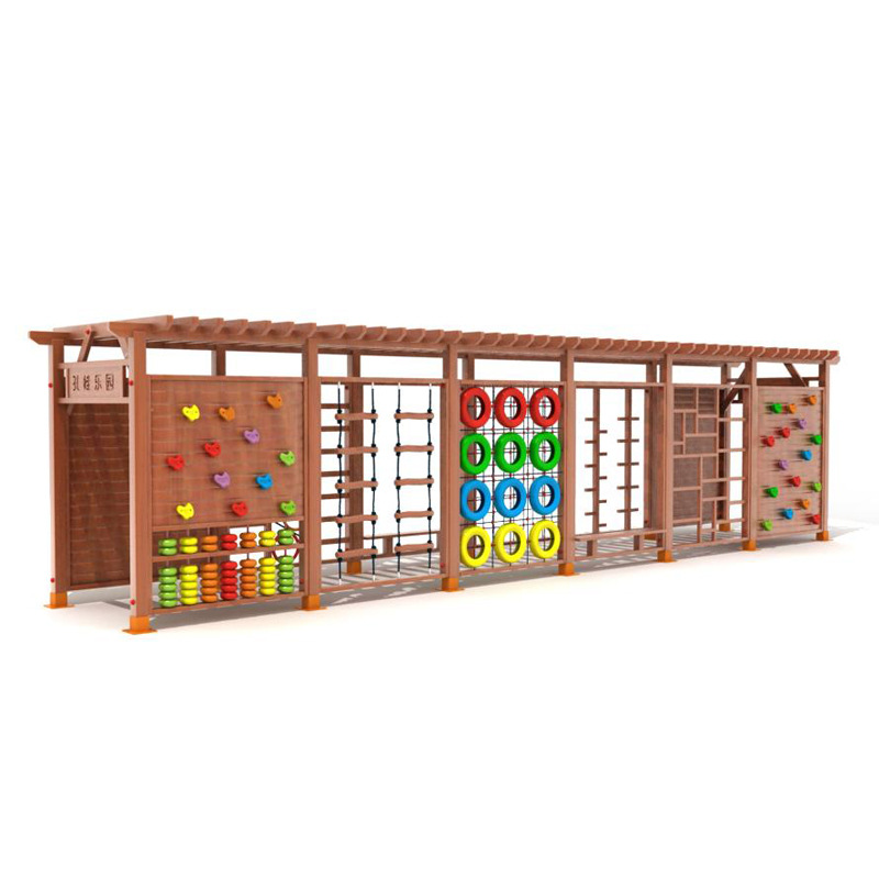 โครงปีนป่ายกลางแจ้งทำจากไม้สำห - Kids Outdoor Climbing Frame บทวิจารณ์และราคา