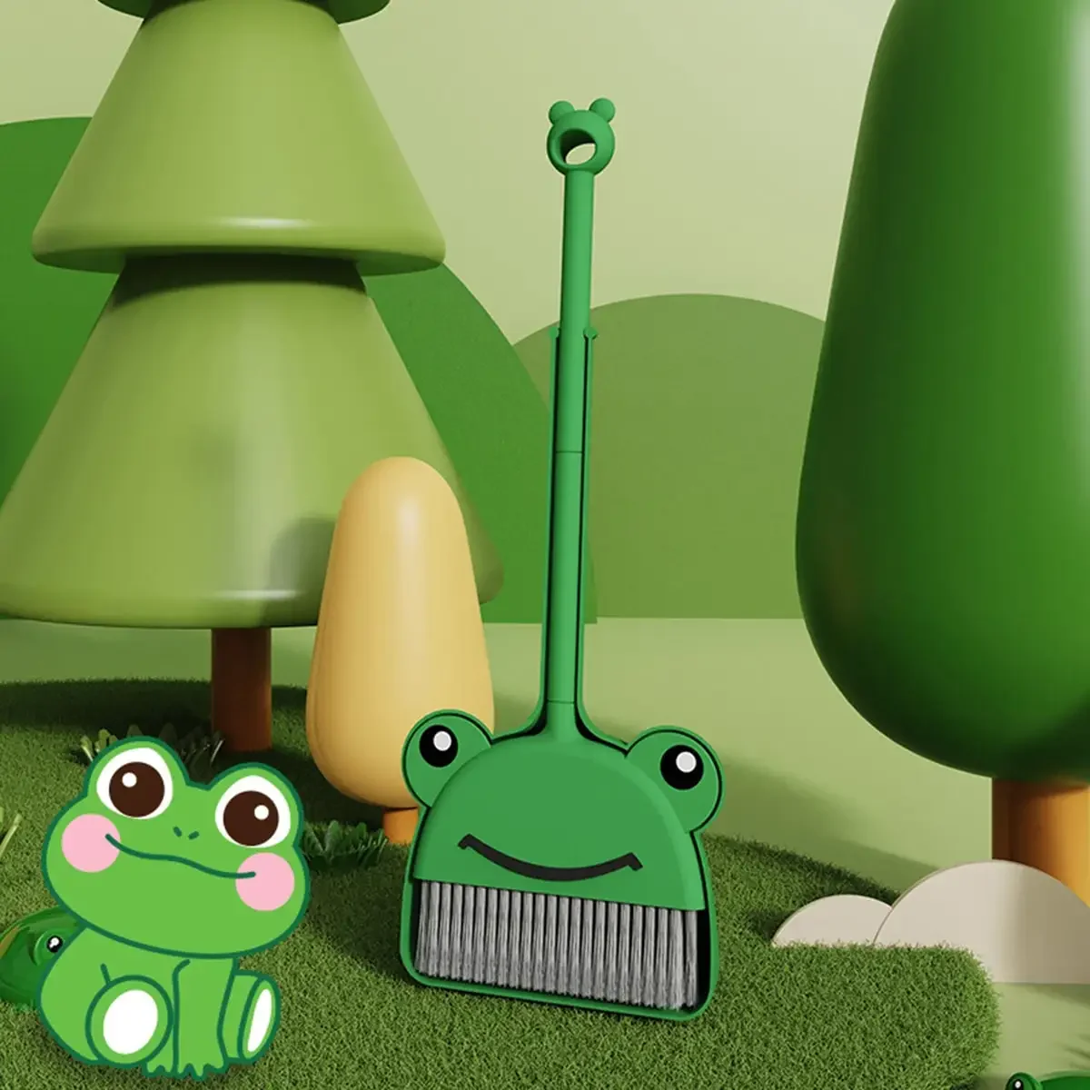 ไม้กวาดขนาดเล็ก 1 ชุดพร้อมที่โ - Kids Outdoor Broom บทวิจารณ์และราคา